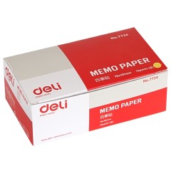 得力 7734 便利贴便签纸N次贴告示贴 长形可撕百事贴