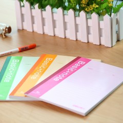 得力 7650软面抄彩色办公笔记本/记事本/日记本子30页A5软面抄