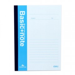 得力 7652软抄笔记本文具 A5 50页 学生办公大小记事本