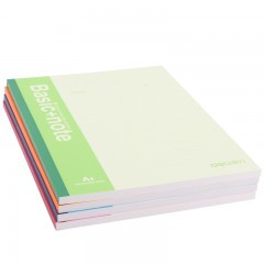 得力 7660办公用品文具笔记本A4记事本软面抄100页软抄本笔记簿