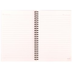 得力 LA560-03彩色线圈本A5记事本60页笔记本学生练习本子办公用品