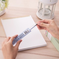 得力 A754中性笔替芯学生用笔水笔按动笔替芯0.5mm全针管