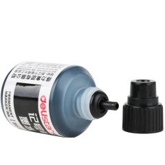 得力 S632单头大头油性笔记号笔 黑色添加 不可擦式墨水