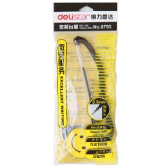 得力 6793桌面商务办公台笔 180度旋转0.5mm中性笔 银行柜