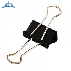 杰丽斯 黑色长尾夹8561 51mm 票据夹  长尾票夹 筒装12只