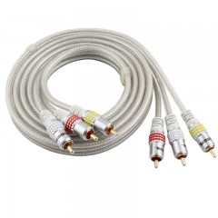 Choseal/秋叶原 三莲花RCA线机顶盒连接音视频线 Q-616/QS6773