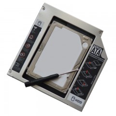 金田 笔记本光驱位硬盘托架 SSD固态硬盘光驱支架 9.5mm或12.7mm sata3