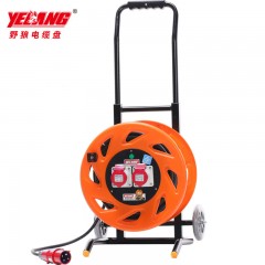 野狼 YL-35GS3-B 小车移动电缆盘带漏电缆卷盘接线板防水防尘