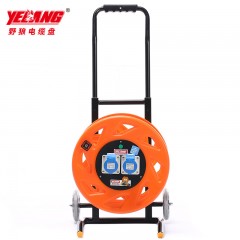野狼 YL-35GS3 小车移动电缆盘接线板插座绕线盘工业卷盘空盘