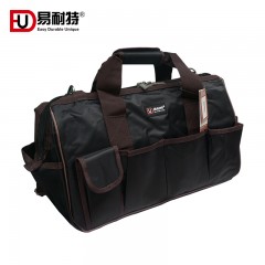 易耐特 工具包多功能帆布家电维修大号小号单肩双层加厚售后电工包12寸