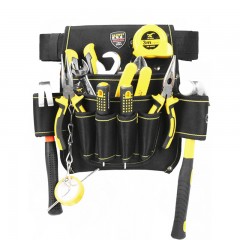 法斯特 电工工具包 多功能金属挂钩腰包多插袋电讯维修腰挂包