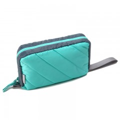 CHOOCI 轻薄时尚多用化妆包手包收纳包女 彩色分格防水设计