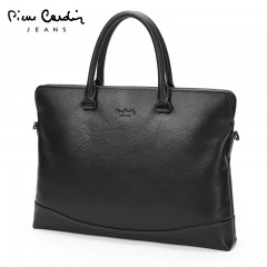 皮尔卡丹 手提包真皮单肩斜挎包  J8A105-100101A