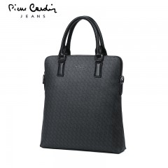皮尔卡丹 单肩包商务包手提包竖款斜挎包 JEU105102