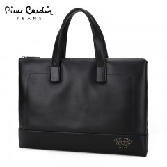 皮尔卡丹 真皮头层牛皮大容量手提包 J8A105-140101A