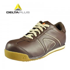 代尔塔 时尚劳保鞋 男春夏季透气安全鞋 防砸防刺穿钢包头工作防护