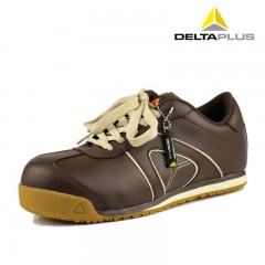 代尔塔 时尚劳保鞋 男春夏季透气安全鞋 防砸防刺穿钢包头工作防护