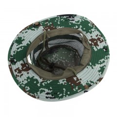 凹凸 户外迷彩网帽 渔夫帽 男女遮阳帽 休闲帽 防蚊防晒太阳帽子AT8709