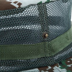 凹凸 户外迷彩网帽 渔夫帽 男女遮阳帽 休闲帽 防蚊防晒太阳帽子AT8709