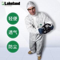 雷克兰 连体带帽家庭清洁轻便透气经济防尘服防护服无尘服PPP428E