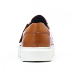 红蜻蜓 真皮男鞋夏季新款潮流编织魔术贴休闲镂空皮鞋板鞋