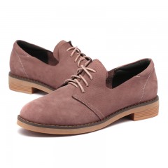 红蜻蜓 女鞋秋季真皮休闲鞋子女学生平底女单鞋皮鞋