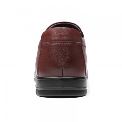 红蜻蜓 男鞋春季新款真皮软底套脚休闲鞋男耐磨皮鞋子男