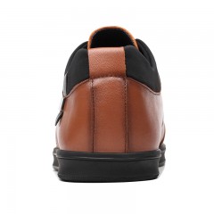 红蜻蜓 男鞋春季真皮软底休闲鞋系带防滑耐磨皮鞋