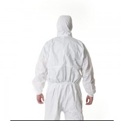 3M 4545带帽连体防护服 防护粉尘颗粒物及液体有限喷溅