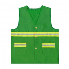 谋福 橘红色反光荧光背心安全服 环卫背心马甲骑车施工反光衣 夜