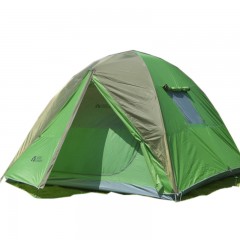 牧高笛 户外 露营登山野营防风防雨4人三季铝杆大空间帐篷 JR4