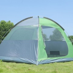 牧高笛 户外 露营登山野营防风防雨4人三季铝杆大空间帐篷 JR4