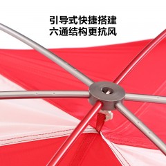 牧高笛 户外 野露营防雨防风铝杆双人超轻双层外支架帐篷 新冷山UL