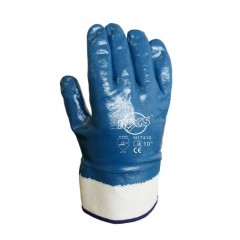 赛立特 耐油耐磨防穿刺防刮伤防水全带胶全涂层手套安全袖口N17410