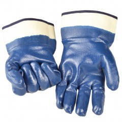 赛立特 耐油耐磨防穿刺防刮伤防水全带胶全涂层手套安全袖口N17410