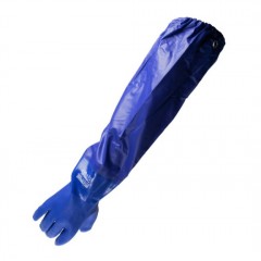 赛立特 涂层加长防化耐油手套耐酸碱液体石油加长66C PVC防化手套P38066