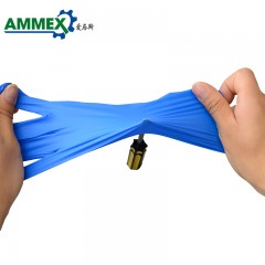 AMMEX/爱马斯 一次性蓝色手套钻石纹理食品加工食品级加厚加长型GWRBNL