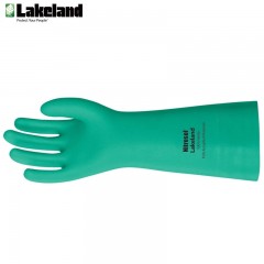 雷克兰 橡胶手套耐酸碱防滑耐油劳保工业化学防化手套EN19F