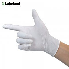 雷克兰 一次性橡胶手套食品级无粉工作手套100只无尘防水手套 8204PF