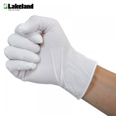 雷克兰 一次性橡胶手套食品级无粉工作手套100只无尘防水手套 8204PF