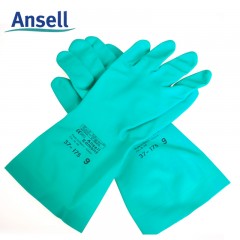 Ansell/安思尔 37-175 加厚手套防水防化手套耐磨耐酸碱劳保手套
