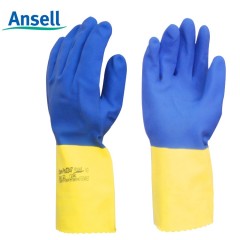 Ansell/安思尔 2245氯丁橡胶耐酸碱防水工业手套防化防护手套耐洗涤剂加厚