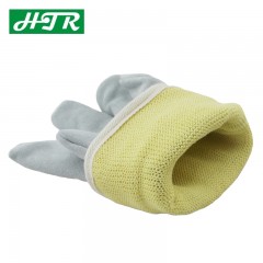 海太尔 加厚重型防割手套牛皮手套机械防护劳保特种手套0063