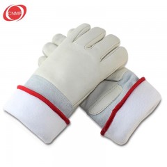 谋福 牛皮耐低温手套 耐寒冷 液氮LNG防寒防冻冷库加气站使用 40c