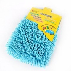 晶臣 洗车用品 洗车手套 超纤雪尼尔珊瑚虫双面擦车手套不伤车漆