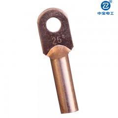 中宝 铜鼻子 铜接线端子 全紫铜线耳 电缆铜接头 堵油铜端子