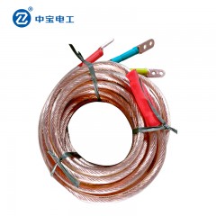 中宝 配电房用手握式平口螺旋接地线接地棒0.4KV10KV35KV高压接地