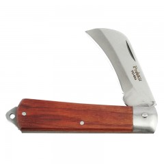 宝工 不銹钢电工刀 弯刃电工刀具 剥线刀 木柄 折叠刀 PD-994