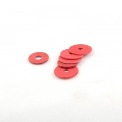 Creaby/创能  1000只红钢纸快巴纸红介子紧固平垫 绝缘垫片垫圈 M3*6-14