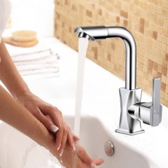 菲尔特 优质厨房水龙头冷热水单把单孔主体全铜洗碗家用可旋转龙头